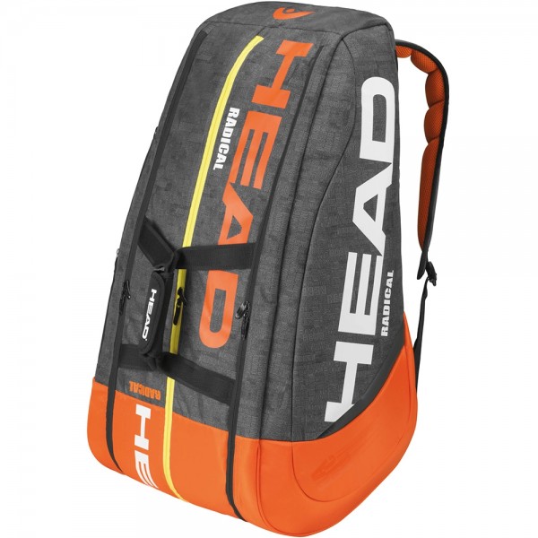 Head Radical 12R Monster combi Grey / Orange Tennis Kit Bag